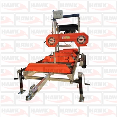 HAWK26G bensiinimootoriga horisontaalne saeveski